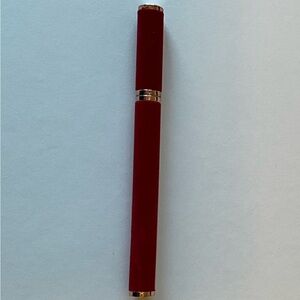 Red Pen with Silver Accents